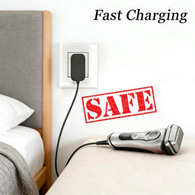 SEEHOM charger plugged into international outlet, travel-ready 100–240V convenience