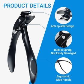 seektik wide jaw open to 10mm demonstrating easy cutting of thick toenails