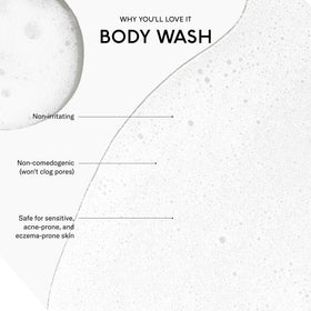 SEEN texture on hand demonstrating lightweight lather and easy rinse benefit