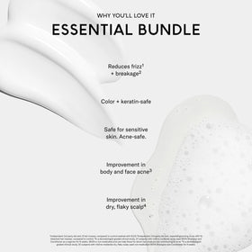 SEEN conditioner cream being poured to show lightweight texture and detangling benefit