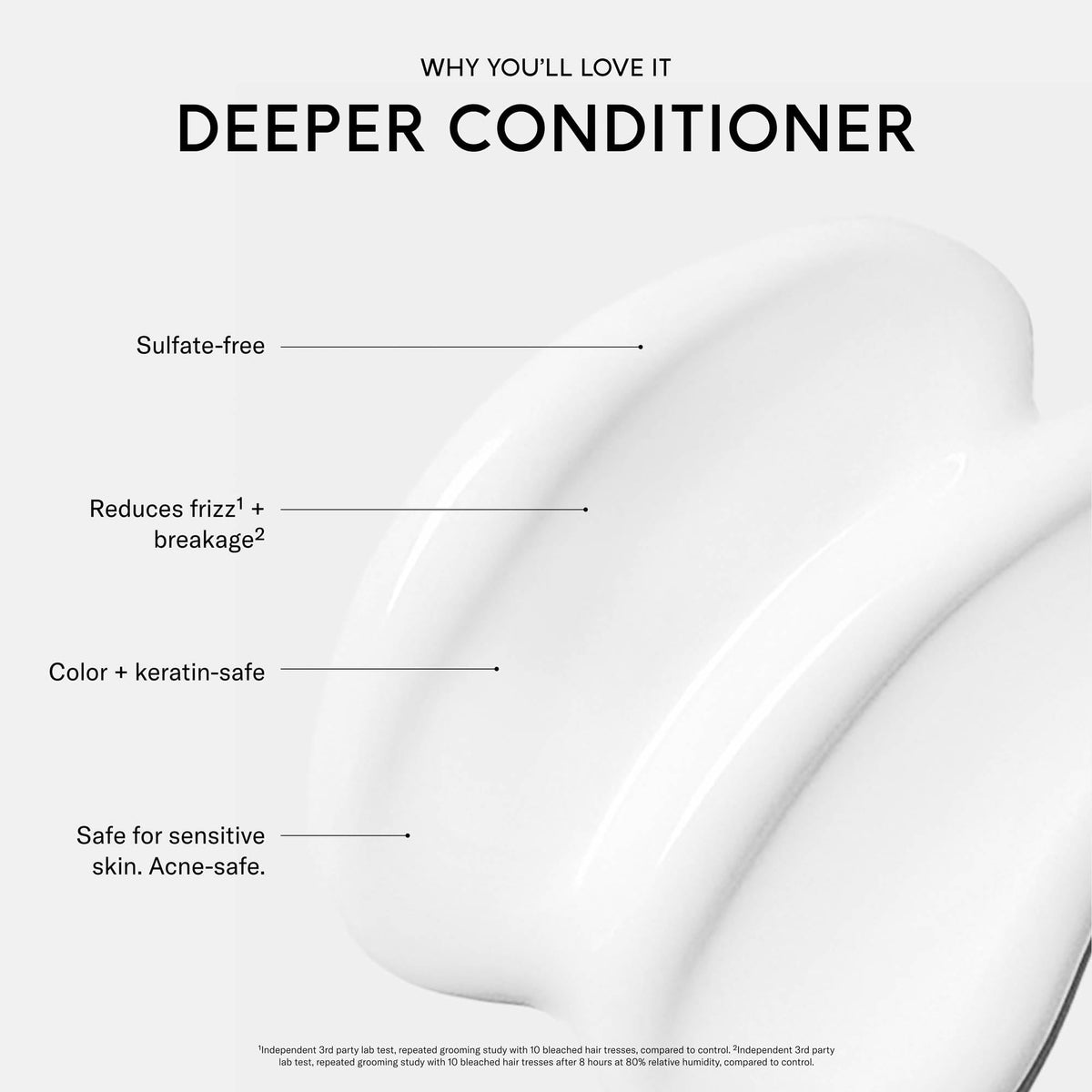 SEEN cream texture close-up showing smooth emollient for frizz-free hair