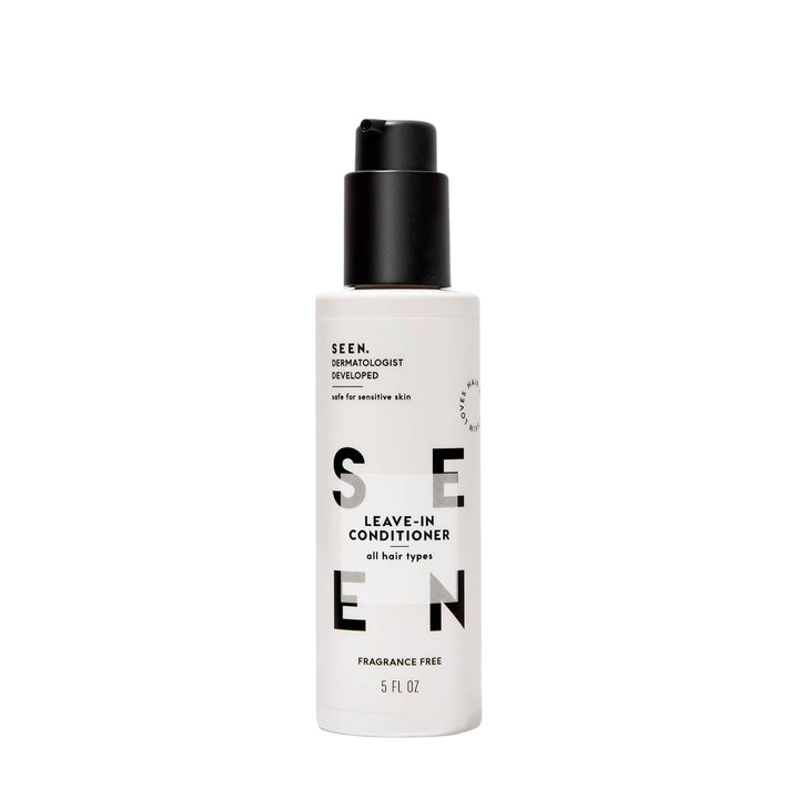 SEEN front bottle showing clean packaging and gentleness benefit