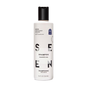 SEEN bottle front packaging showing fragrance-free label and clean design benefit gentle care