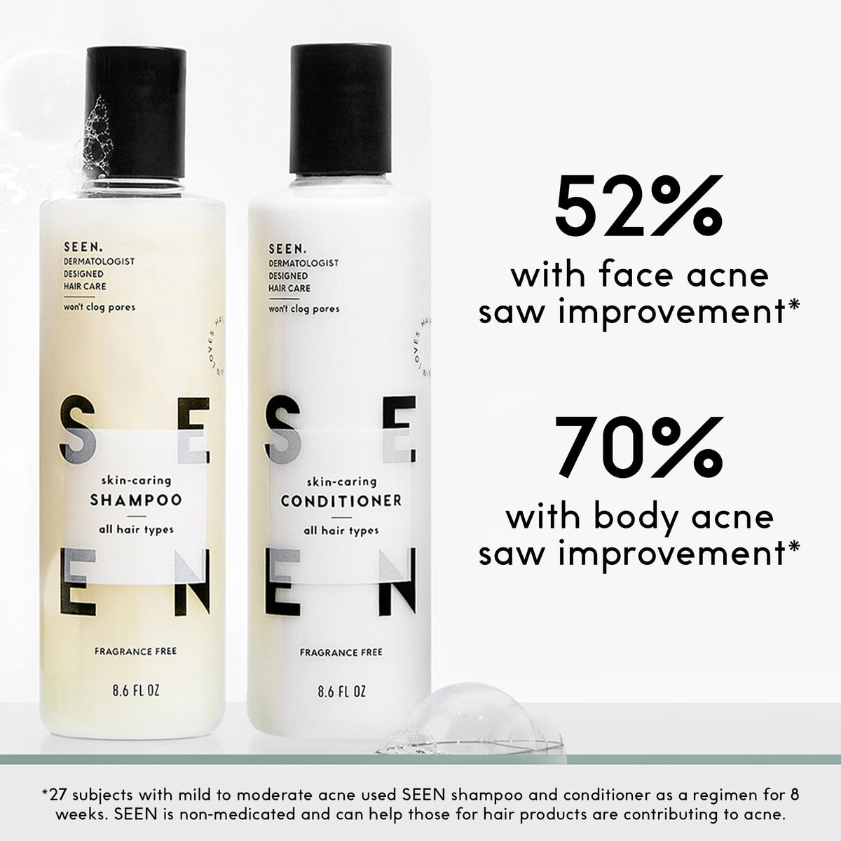 SEEN ingredients focus on hemisqualane and squalane for smoothing and protection