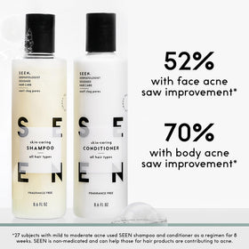SEEN ingredients focus on hemisqualane and squalane for smoothing and protection