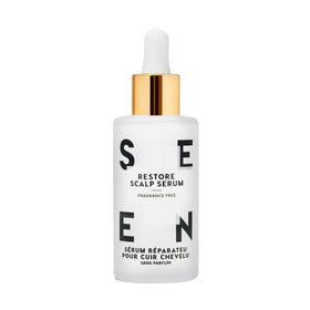 SEEN bottle front packaging showing label and fragrance-free claim for clear identification and trust