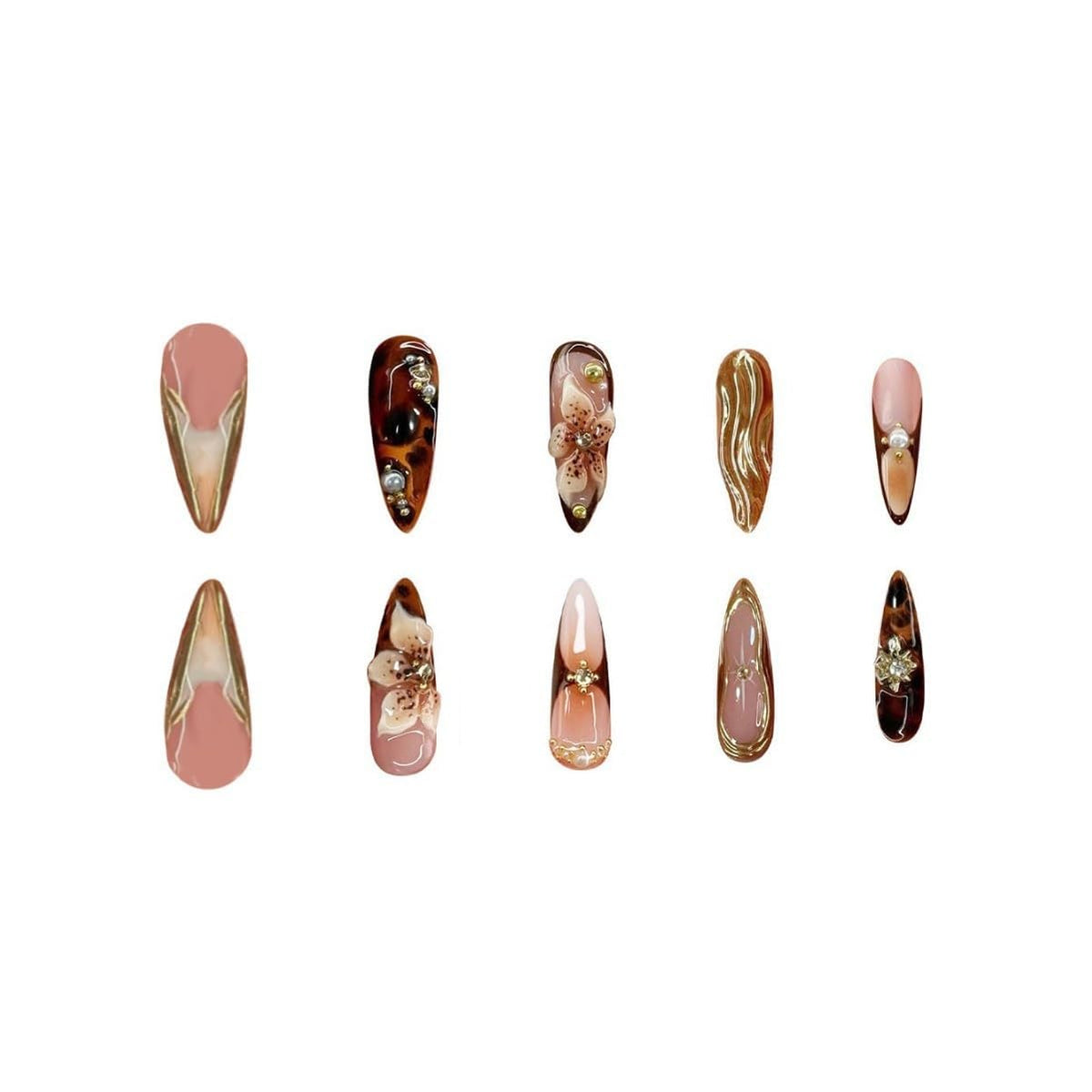 SEENEEY side profile showing thin back edge for seamless natural nail fit