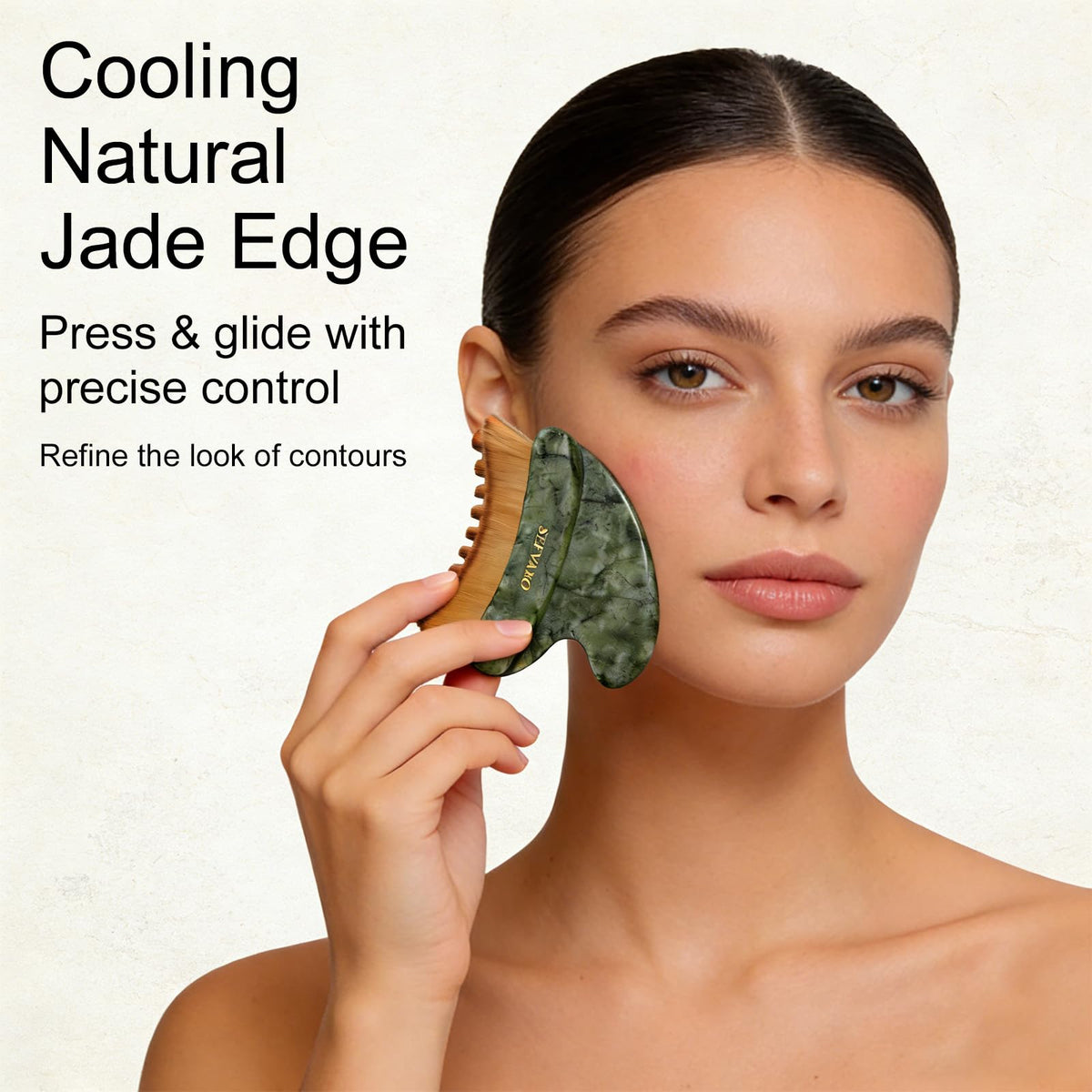 SEFVAKO tool held in hand to show scale and easy-grip for precise facial use