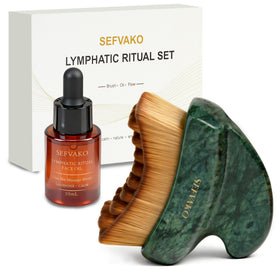 SEFVAKO front product shot showing full brush set and oil for clear presentation