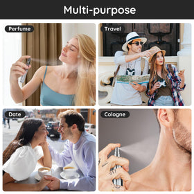 Segbeauty atomizer placed in handbag pocket, perfect for on-the-go use