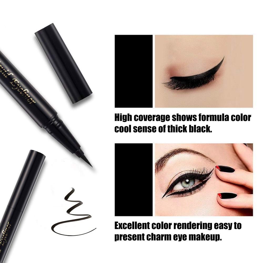SEILANC rich black ink swatches on skin showing intense pigmentation