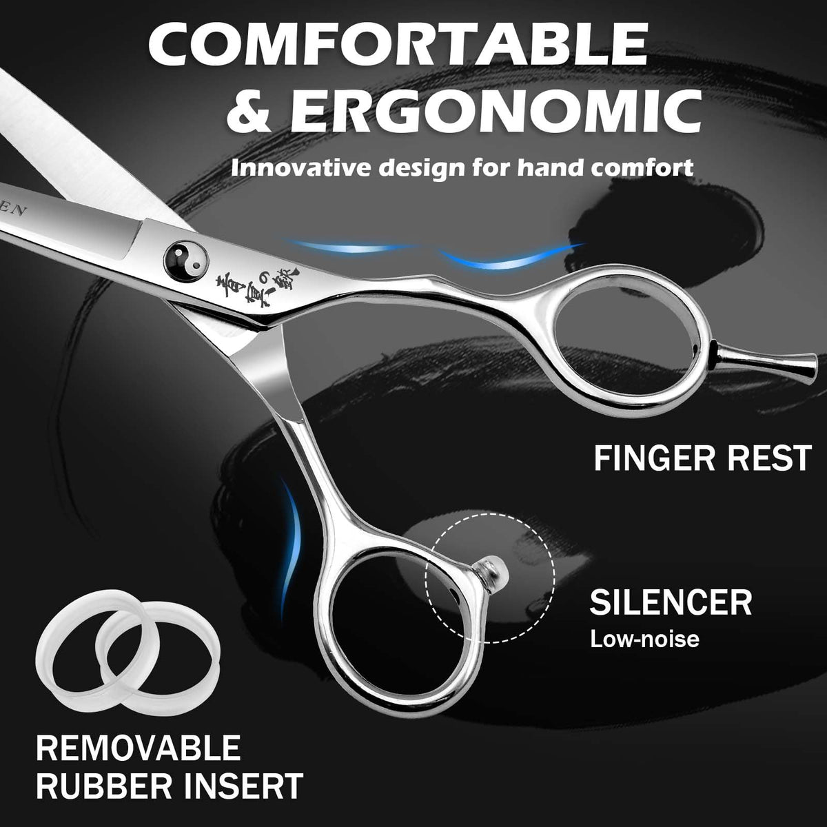 SEIMEIKEN handle ergonomic detail with rubber insert for comfort