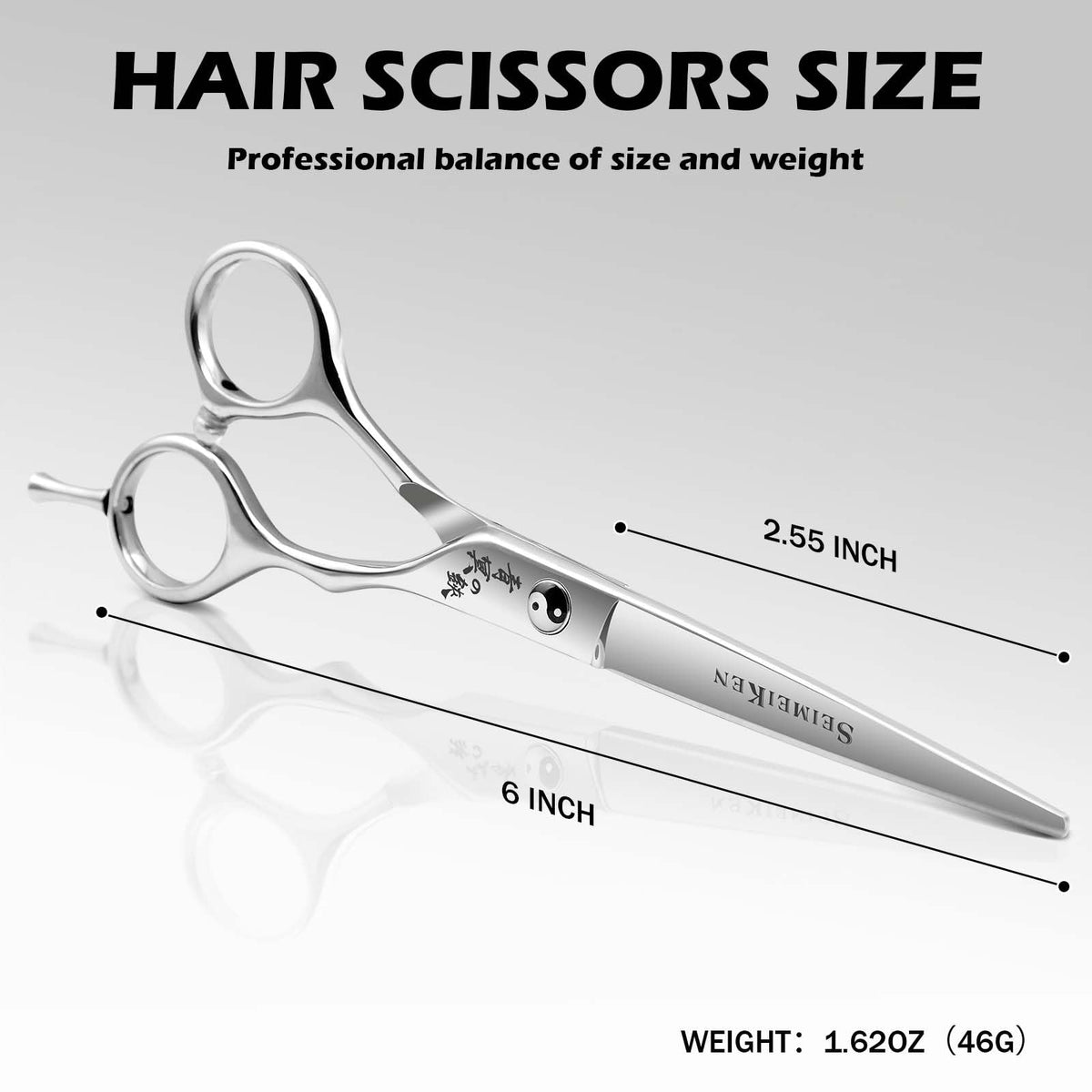 SEIMEIKEN in-use salon cutting demonstrating smooth precise snips