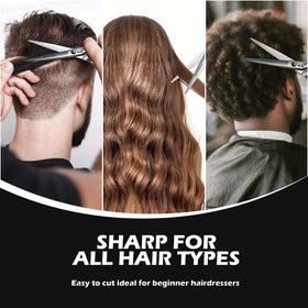 SEIMEIKEN lifestyle home stylist using scissors for precise trimming