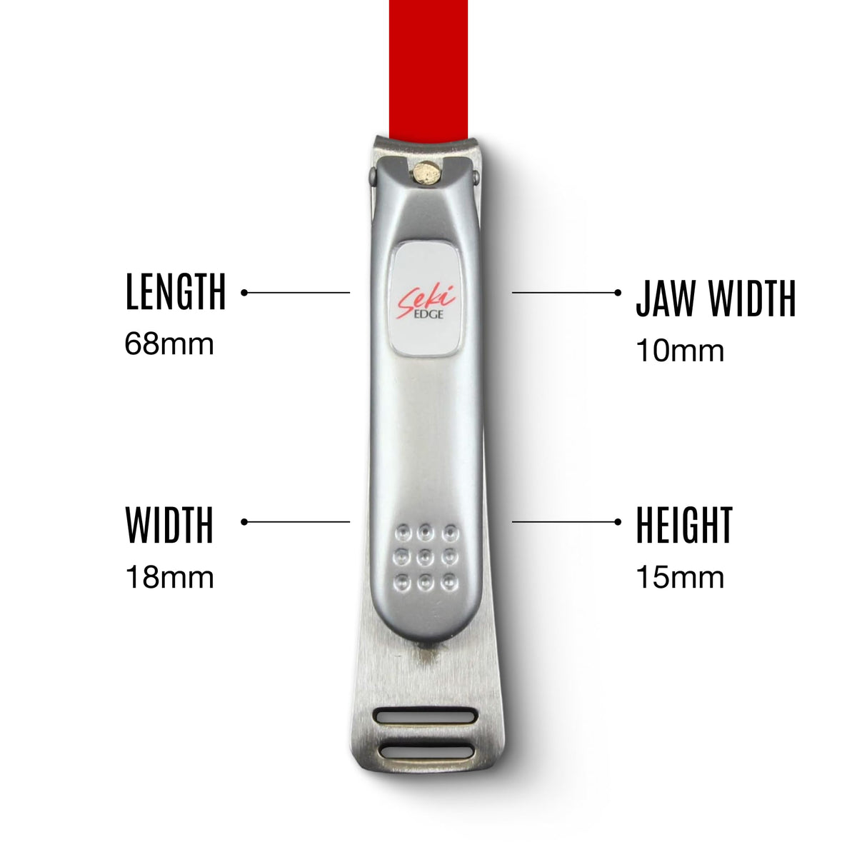 Seki EDGE side profile next to a ruler for scale and control advantage