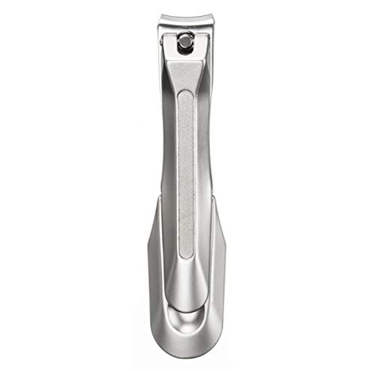 Seki EDGE SS-112 front profile showing polished stainless steel and ergonomic shape for precise trimming