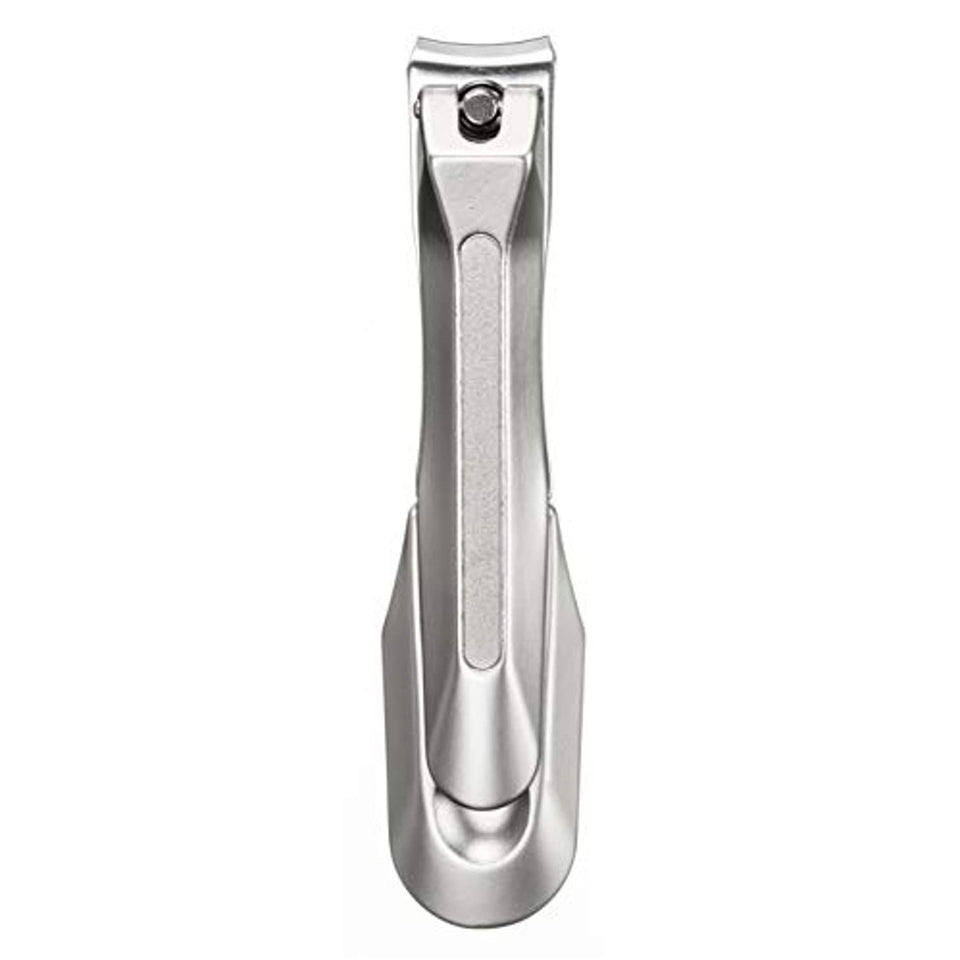 Seki EDGE SS-112 front profile showing polished stainless steel and ergonomic shape for precise trimming