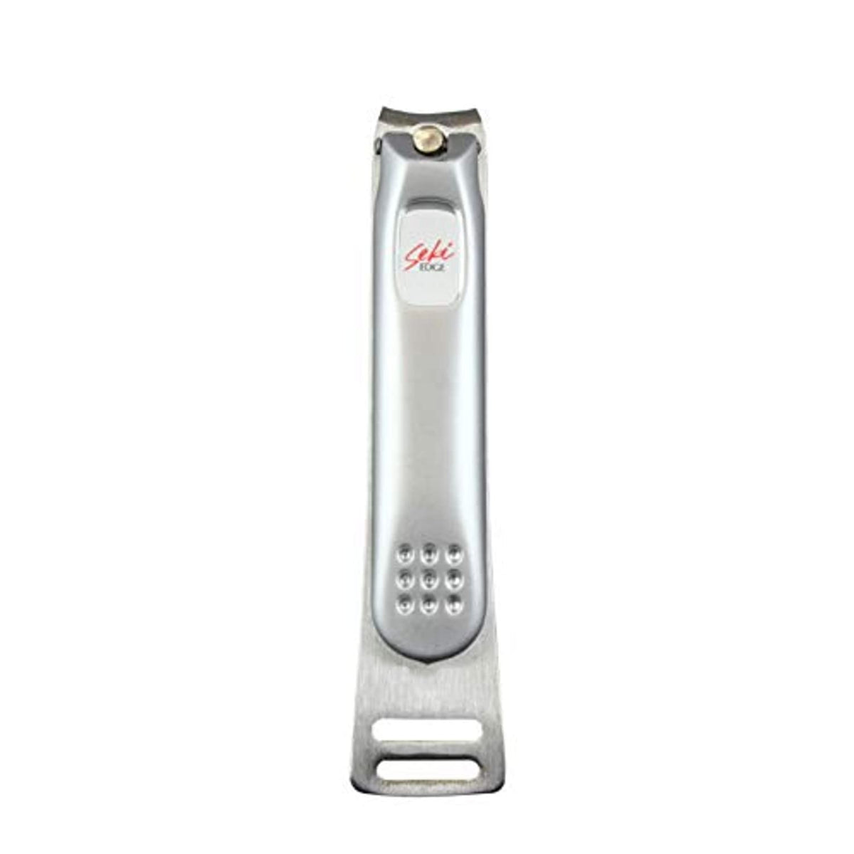 Seki EDGE front view showing compact stainless steel clipper for clean trims