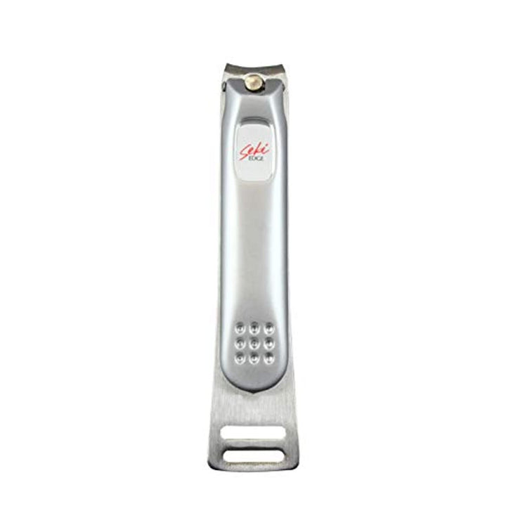 Seki EDGE front view showing compact stainless steel clipper for clean trims