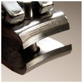 Seki EDGE lever detail showing zinc-alloy die-cast lever for easier cutting