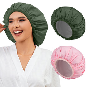 Selalu front view of two-color caps showing protection and style