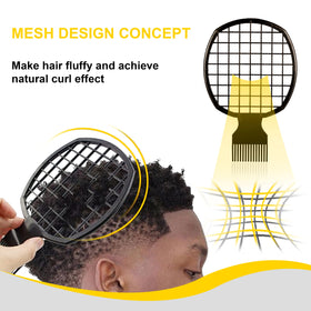 Selalu right-hand curl glove close-up protecting hair while shaping