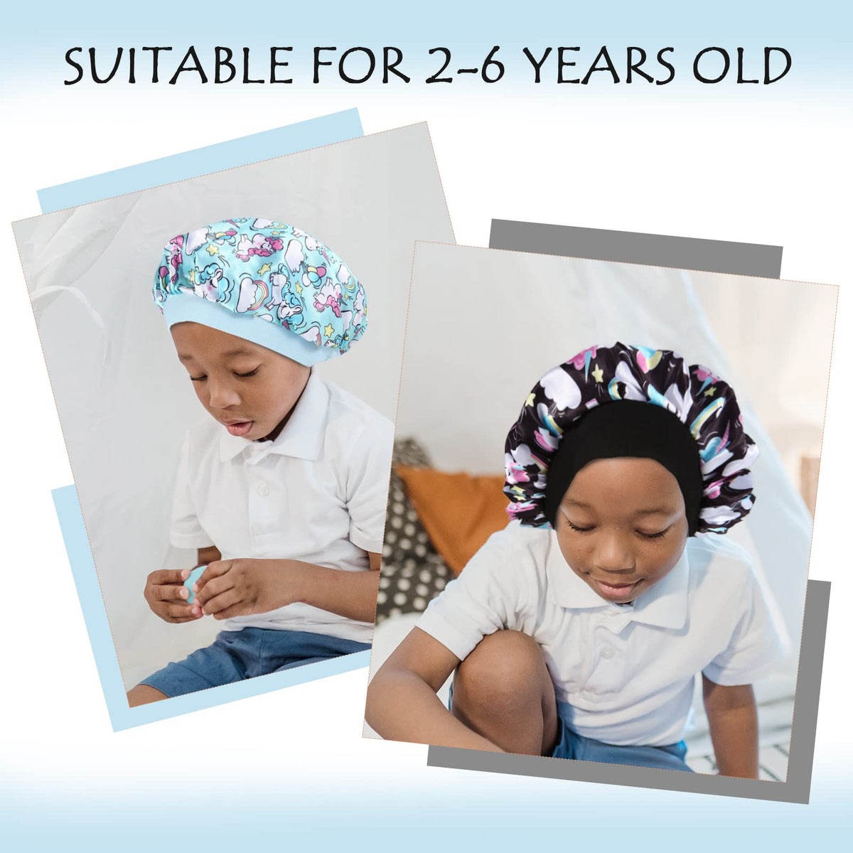 Selalu bonnet size comparison with adult hand, demonstrates fit for toddlers and kids