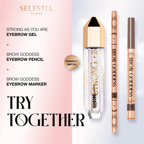 SELESTIA BEAUTY gel on spoolie illustrating easy application control