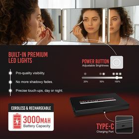 Self-Cut System folded flat compact profile for easy travel and storage