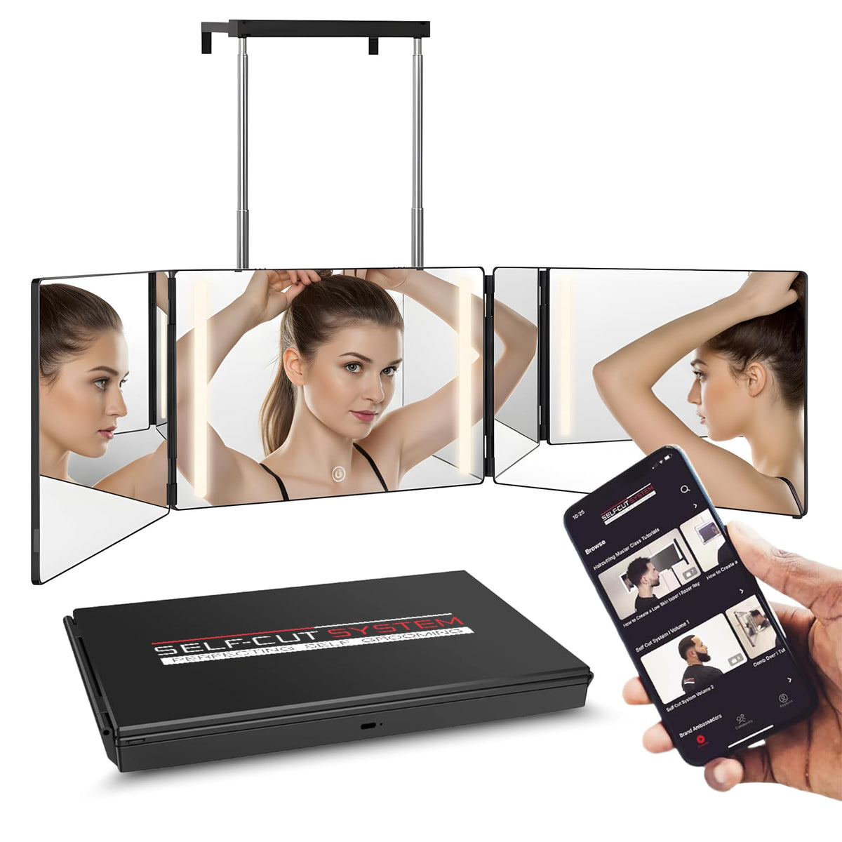 Self-Cut System in bathroom lifestyle setup demonstrating everyday grooming convenience