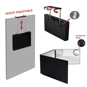 SELF FIND telescoping hook and rod detail showing strong adjustable height support
