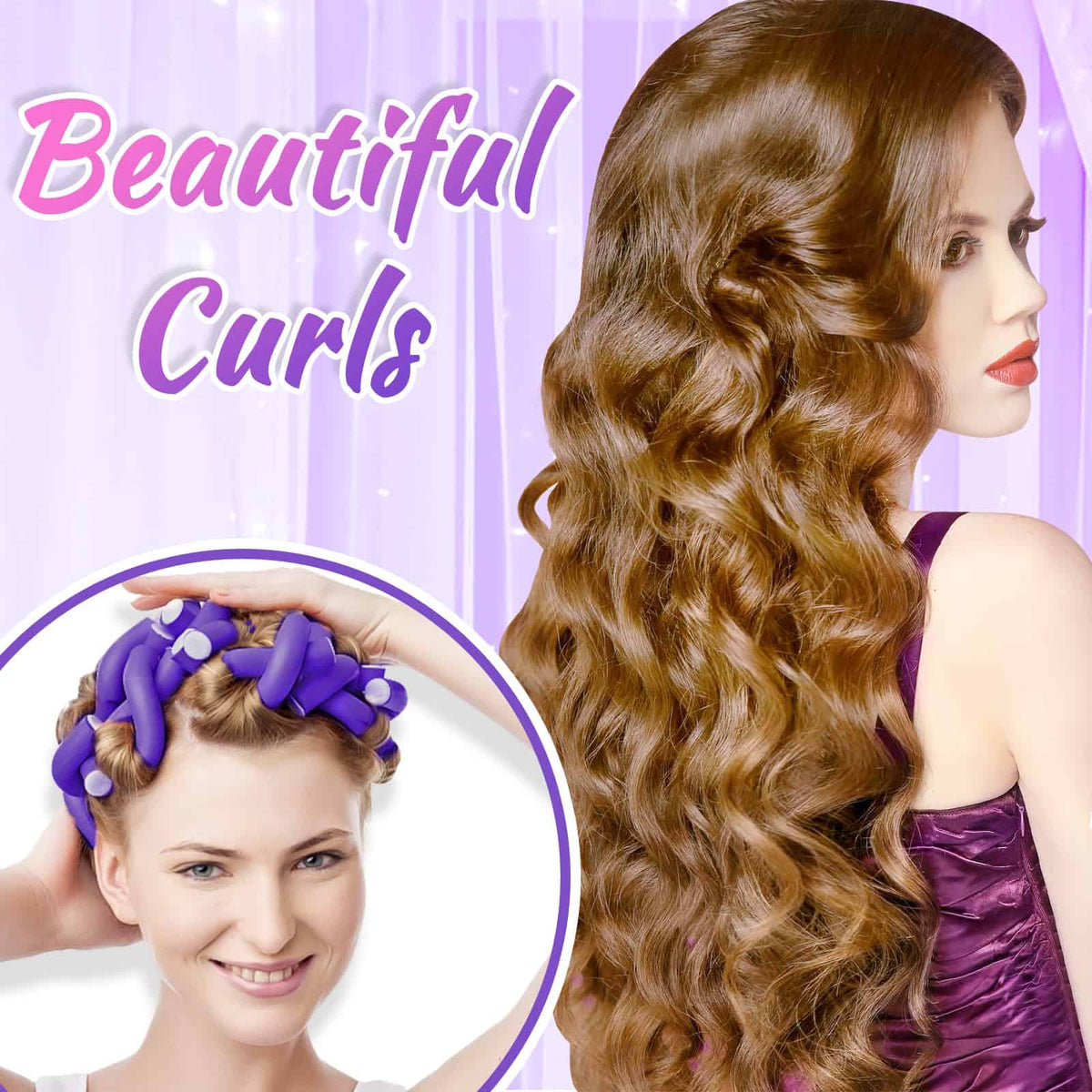 selizo foam rod close-up texture and flexibility for comfortable curls