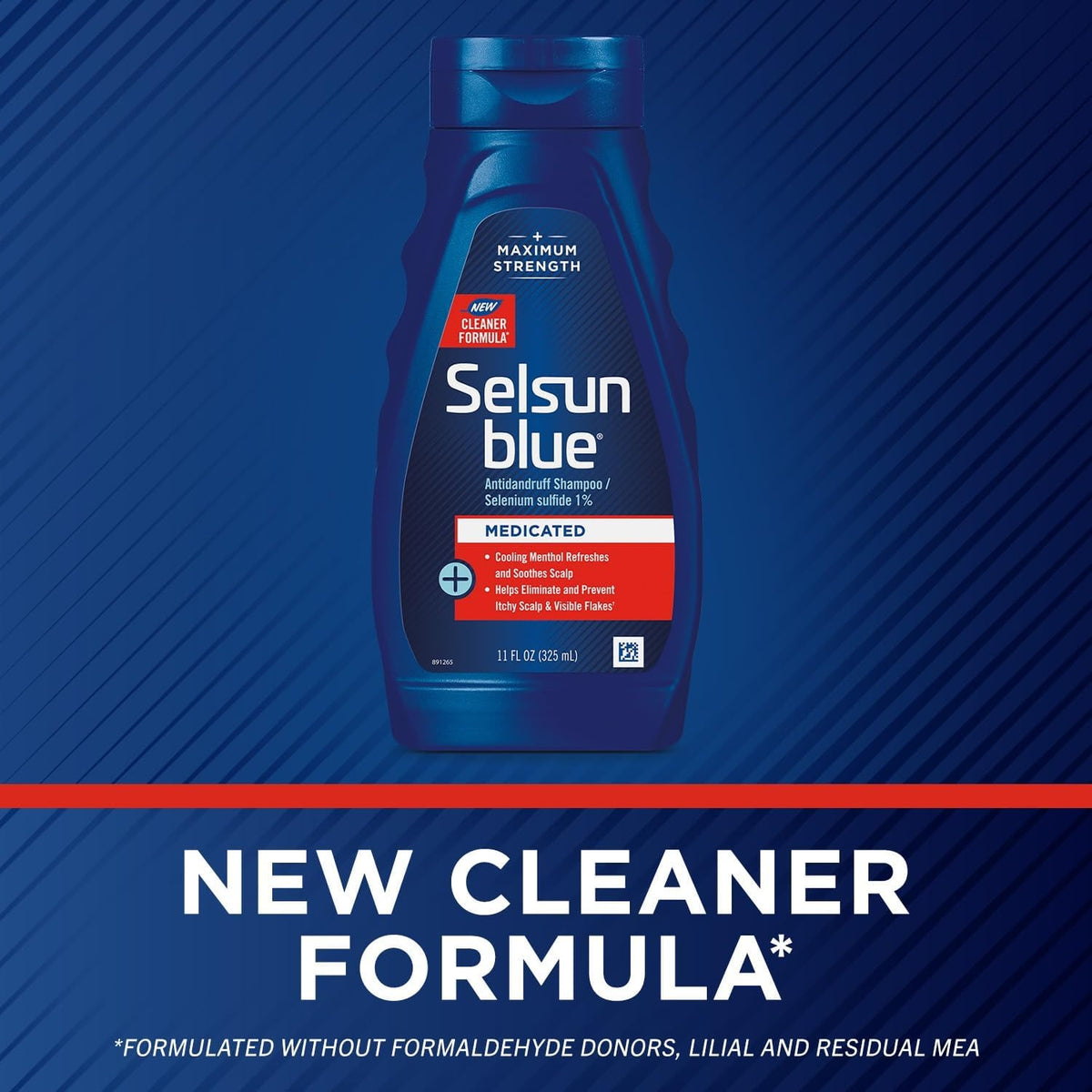 Selsun Blue foam lather on hair demonstrating quick-lather and even coverage