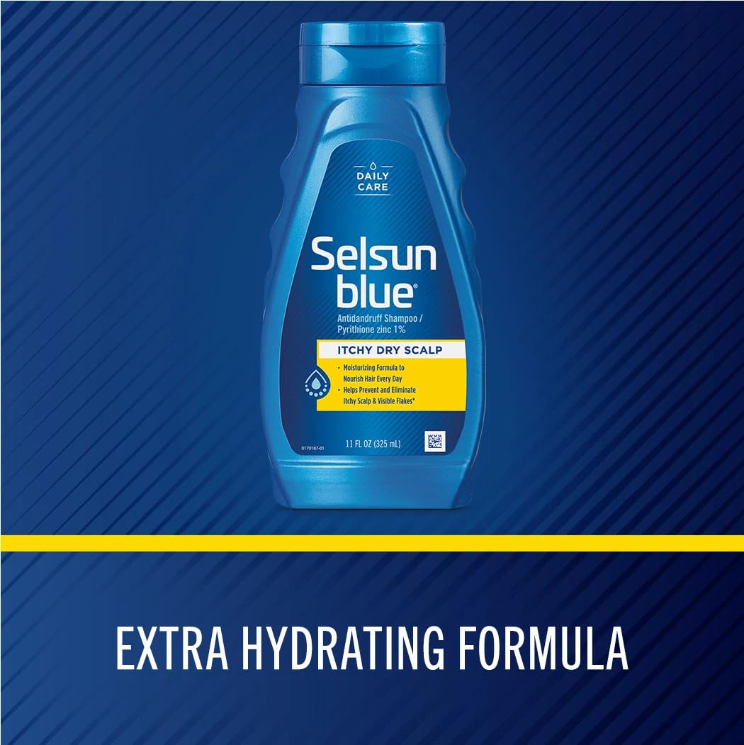 Close-up texture of Selsun Blue lather demonstrating hydrating foam and gentle cleansing