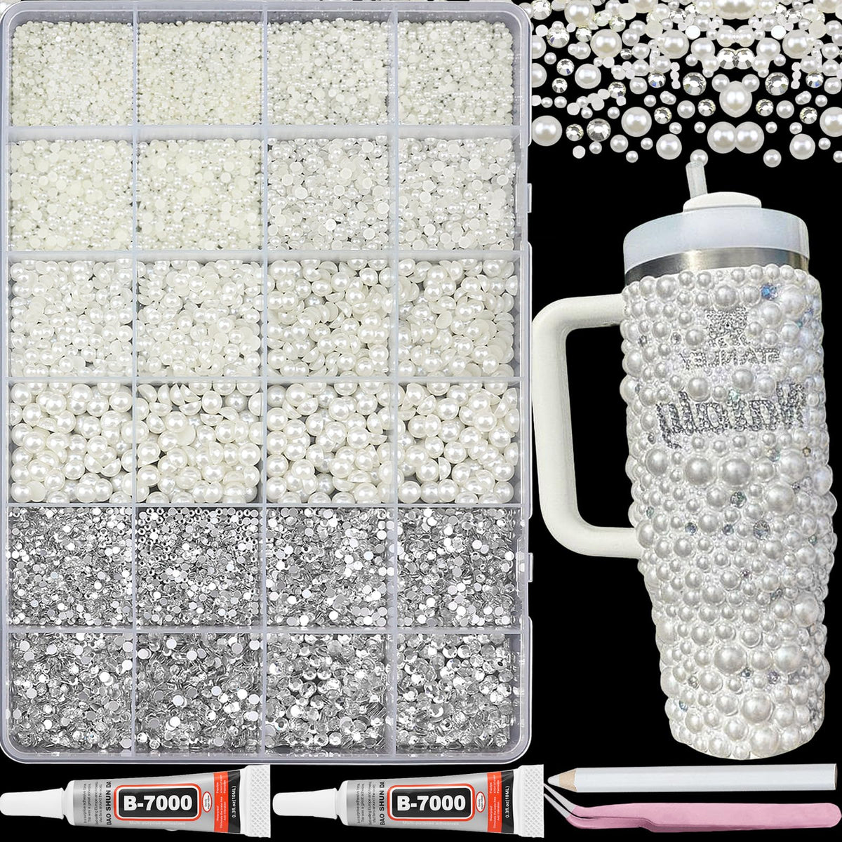 SEMATA front packaging showing organized 24-grid storage and contents benefit convenience