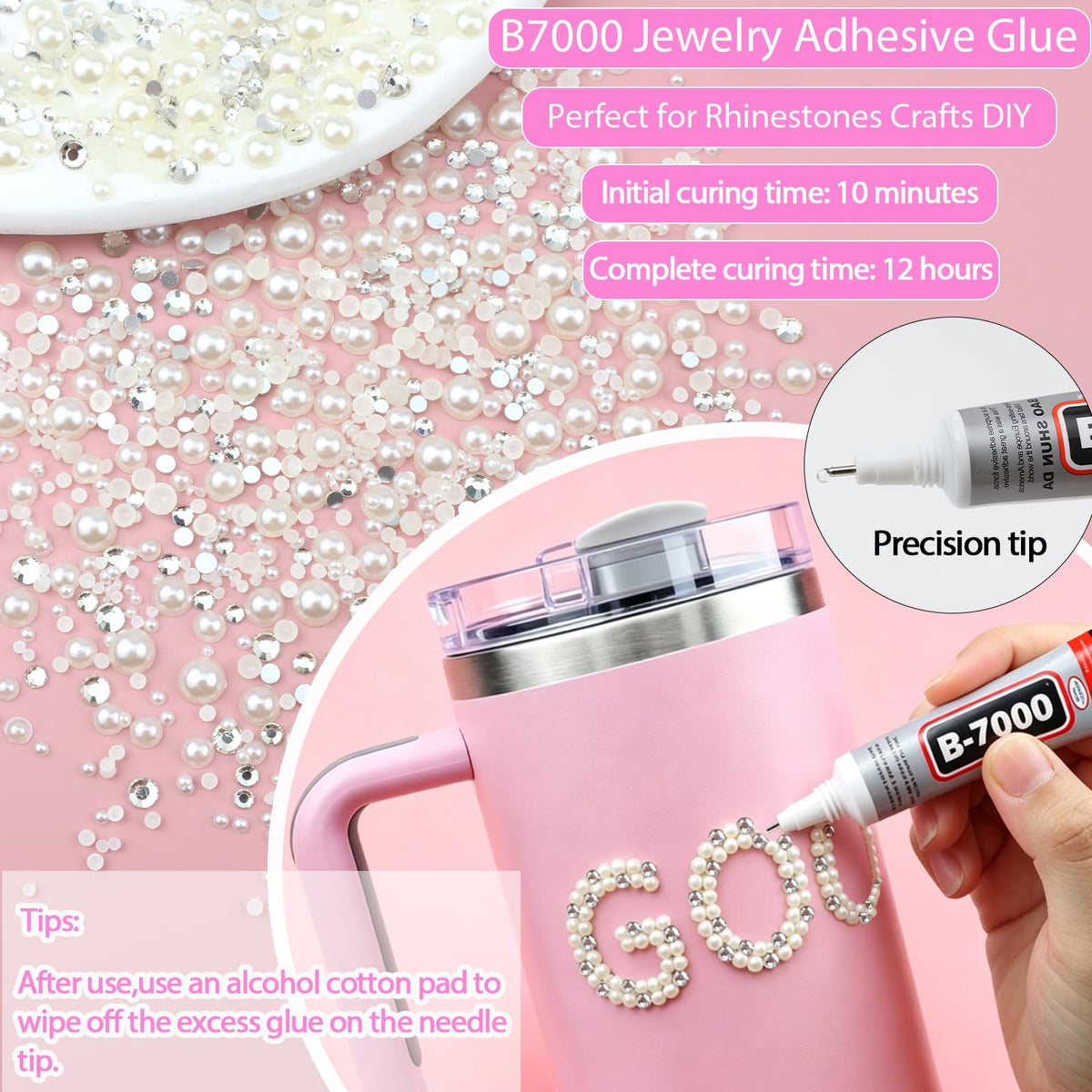 SEMATA silver rhinestone detail highlighting sparkle for eye-catching embellishments