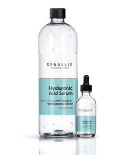 SenAllis front view of both bottles showing sizes and label for convenience