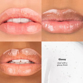 SeneGence gloss texture swipe on skin highlighting hydration and non-sticky sheen