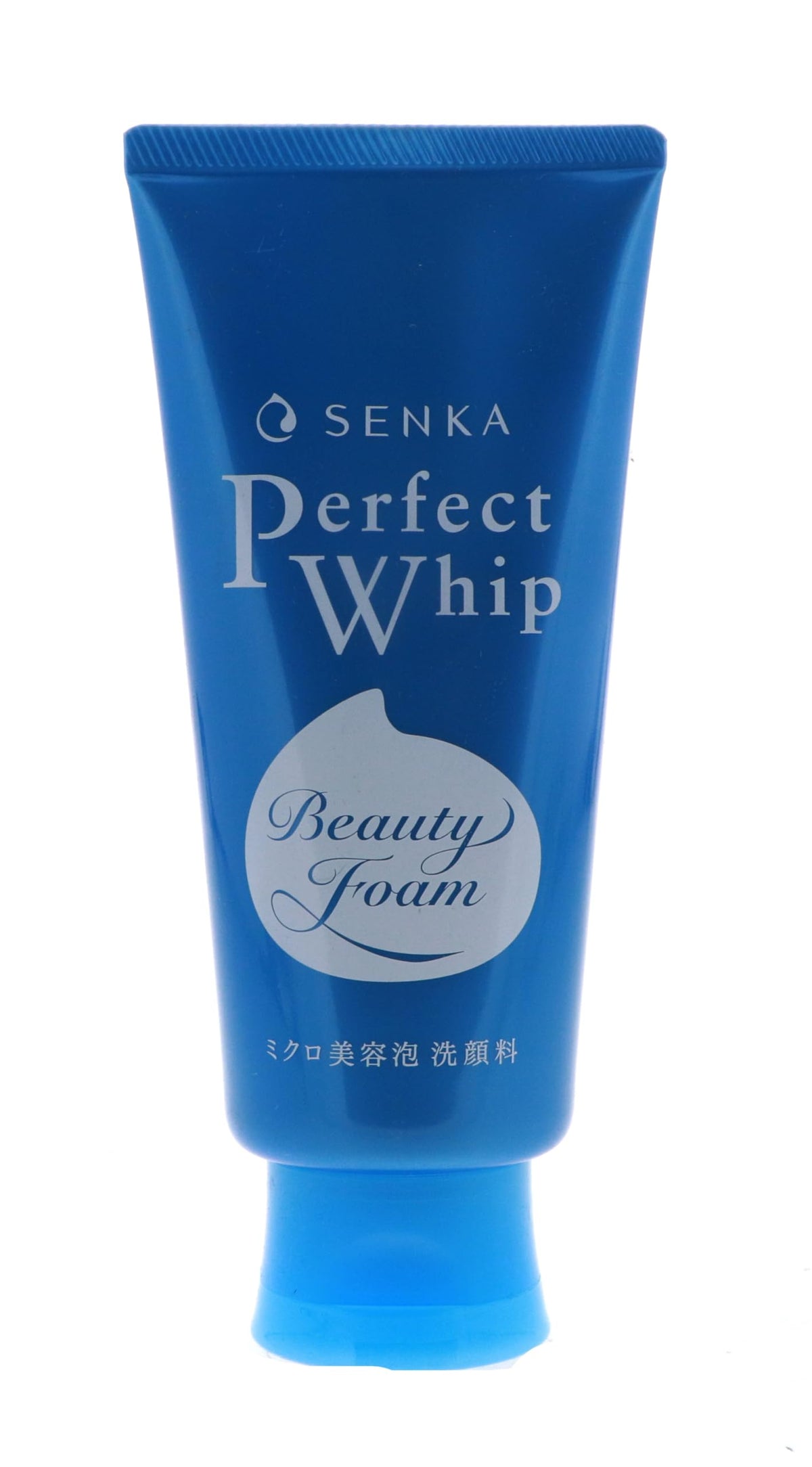 Senka front packaging showing 120g tube with dense foam benefit