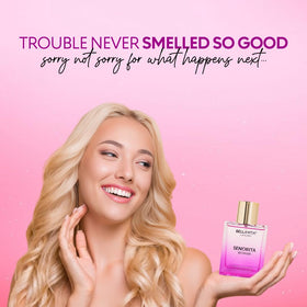 Bella Vita Luxury spray mist in air demonstrating even, fine atomization