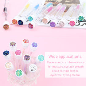 SenRocc tubes inside makeup bag, organized professional-safe storage