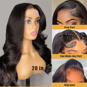 SENSAIRUITE close-up of body wave texture highlighting soft, silky strands