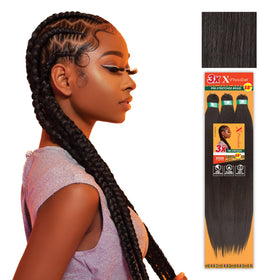 Sensationnel front packaging showing 58 inch prestretched braid and benefits