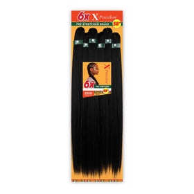 Sensationnel front packaging of 58-inch MedBrown braid hair showing product benefits