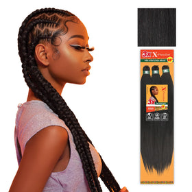 Sensationnel front packaging showing 58 inch braiding bundles and color