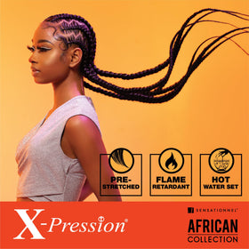 Sensationnel hair held in hand to show scale and easy handling for fast installs
