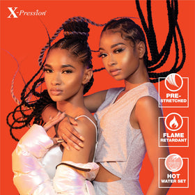 Sensationnel product label highlighting flame retardant Kanekalon features