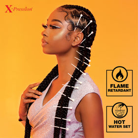 Sensationnel stylist installing braid illustrating faster styling