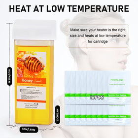 Seopri post-wax oil wipes alongside cartridges for easy residue removal