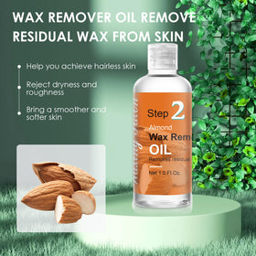 Seopri wax remover oil droplet texture showing gentle residue removal for sticky-free skin
